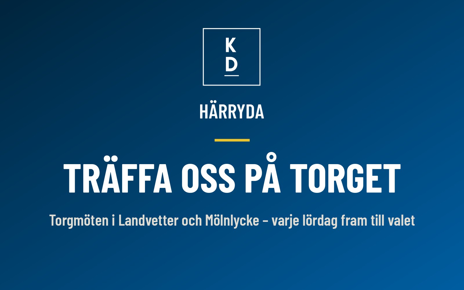 Träffa oss på torget – här är höstens torgmöten
